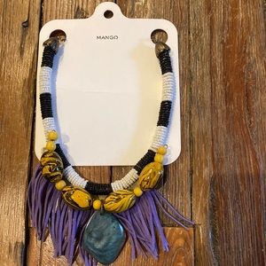Tribal-themed Mango Statement Necklace